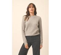 Just Cashmere Kaschmir-Pullover "Jade" in Grau - Größe L | Damen Pullover Cardigans