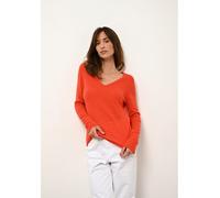 Just Cashmere Kaschmir-Pullover "Joan" in Orange - Größe M | Damen Pullover Cardigans
