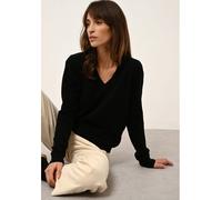 Just Cashmere Kaschmir-Pullover "Nora" in Schwarz - Größe L | Damen Pullover Cardigans
