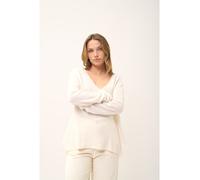 Just Cashmere Kaschmir-Pullover "Opal" in Weiß - Größe XXL | Damen Pullover Cardigans