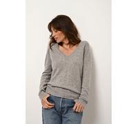 Just Cashmere Kaschmir-Pullover "Phoebe" in Grau - Größe L | Damen Pullover Cardigans