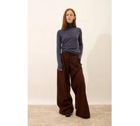 Just Cashmere Kaschmir-Rollkragenpullover "Ava" in Anthrazit - Größe XXL | Damen Pullover Cardigans