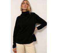 Just Cashmere Kaschmir-Rollkragenpullover "Blantyre" in Schwarz - Größe XXL | Damen Pullover Cardigans