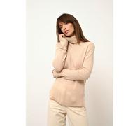 Just Cashmere Kaschmir-Rollkragenpullover "Lexie" in Beige - Größe L | Damen Pullover Cardigans