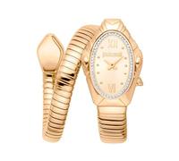 Just Cavalli Analoge Quarzuhr für Damen mit Edelstahlarmband JC1L357M0025, Champagner, Mode