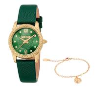 Just Cavalli Damen Analog Quarz Uhr mit Leder Armband JC1L360L0025