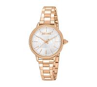 Just Cavalli Animalier Miraggio Damen Armbanduhr Elegant Quarz Mode Edelstahl Analog Display, Kupferfarben, Modisch