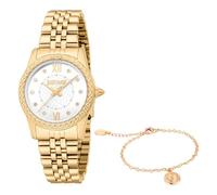 Just Cavalli Damen Analog Quarz Uhr mit Edelstahl Armband JC1L360M0055