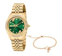 Just Cavalli Damen Analog Quarz Uhr mit Edelstahl Armband JC1L361M0065