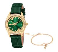 Just Cavalli Damen Analog Quarz Uhr mit Leder Armband JC1L361L0025