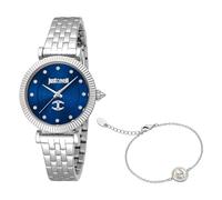 Just Cavalli Damen Analog Quarz Uhr mit Edelstahl Armband JC1L266M0015