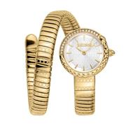 Just Cavalli Damenuhr Analog Quarz mit Edelstahlarmband JC1L301M0025, Silber grau, Mode