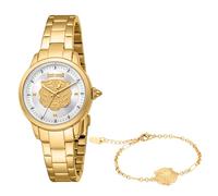 Just Cavalli Damen Analog Quarz Uhr mit Edelstahl Armband JC1L334M0055