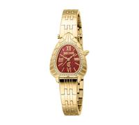 Just Cavalli Damenuhr Analog Quarz mit Edelstahlarmband JC1L366M0065, rot, Mode