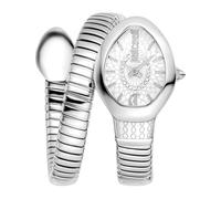 Quarzuhr JUST CAVALLI TIME "Eclisse", silberfarben, silberfarben, Armbanduhren, Damen, Armbanduhr, Damenuhr, Edelstahlarmband, analog, Kristallsteine (56110907-0) silberfarben, silberfarben