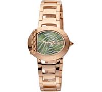 Just Cavalli JC1L109M0065 "C" by JC grün roségold Edelstahl Damen Uhr NEU