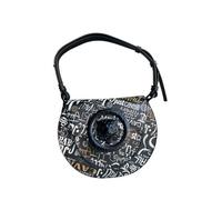 Just Cavalli - Just Cavalli Logoprint Lock, Umhängetasche, Schultertasche, Schwarz-Weiß