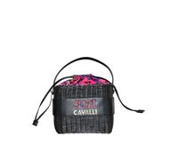 Just Cavalli Korbtasche, Handtasche, Umhängetasche, Schwarz