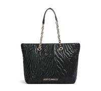 Just Cavalli Quilted Zebra Shopper schwarz, Lederimitat, Damen