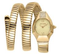 Roberto Cavalli Damenuhr Edelstahl gold Damen