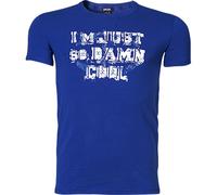 Just cavalli T-Shirt Herren Baumwolle blau, 3 (XS)