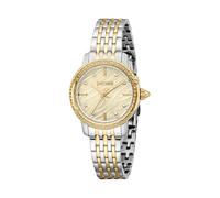 Quarzuhr JUST CAVALLI TIME "Euforia", silberfarben, goldfarben, champagnerfarben, Armbanduhren, Damen, Armbanduhr, Damenuhr, Edelstahlarmband, Ideal auch als Geschenk (14200167-0) silberfarben, goldfa
