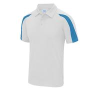 Just Cool - Contrast Cool Polo Arctic White - Gr. - XXL