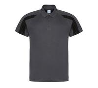 Just Cool - Contrast Cool Polo Charcoal (Solid) - Gr. - XXL