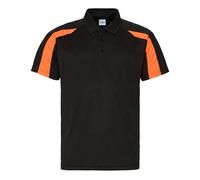Just Cool - Contrast Cool Polo Jet Black - Gr. - M