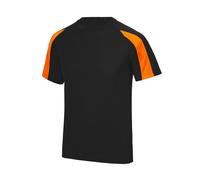 JUST COOL CONTRAST COOL T S Jet Black/Electric Orange