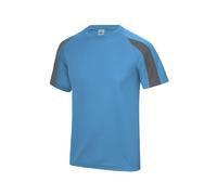 JUST COOL CONTRAST COOL T S SAPPHIRE BLUE / CHARCOAL