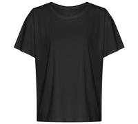 Just Cool Damen Sport T-Shirt für Frauen mit offenem Rücken - Schwarz | M