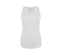 JC015 Just Cool Damen Muskelshirt Sportshirt mit U-Ausschnitt Arctic White S