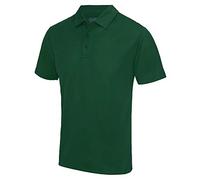 Just Cool - Herren Funktions Poloshirt 'Cool Polo' / Bottle Green, XXL XXL,Bottle Green