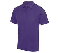 Just Cool - Herren Funktions Poloshirt 'Cool Polo' / Purple, L L,Purple