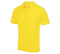 Just Cool - Herren Funktions Poloshirt 'Cool Polo' / Sun Yellow, M M,Sun Yellow