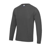 Just Cool Herren T-Shirt Langarm Cool Performance XL,Graphit