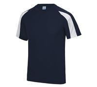 Just Cool - Kids´ Contrast Cool T French Navy - Gr. - XS