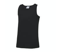 AWDis Just Cool Kinder Tank Top (7-8 Jahre) (Jet Schwarz)