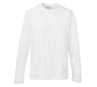 Just Cool Langärmeliges Sport T-Shirt für Männer Cool T - Arktisweiß | XL