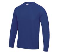 Just Cool Langärmeliges Sport T-Shirt für Männer Cool T - Königsblau | L