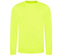 Just Cool Langärmeliges Sport T-Shirt für Männer Cool T - Leuchtend gelb | 2XL