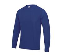 Just Cool Long Sleeve Wicking T-Shirt Königsblau M