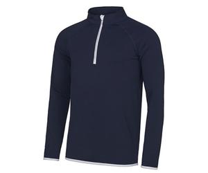 Just Cool Mens Cool 1/2 Zip Sweat Slim (enger geschnitten) S - XXL JC031