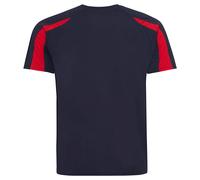 Just Cool Sportshirt Contrast Cool T - Dunkelblau / rot | 3-4 Jahre
