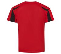 Just Cool Sportshirt Contrast Cool T - Rot / schwarz | 3-4 Jahre