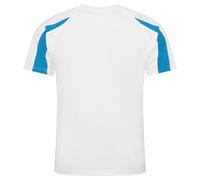 Just Cool Sportshirt Contrast Cool T - Weiß / blau | 3-4 Jahre