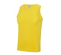 Just Cool - Unifarbenes Tanktop - Herren, gelb, XL