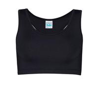 Just Cool - Women´s Cool Sports Crop Top Jet Black - Gr. - XL