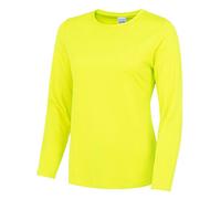 Just Cool - Women´s Long Sleeve Cool T Electric Yellow - Gr. - XL